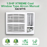 1.5HP XTREME COOL Window Type Aircon Manual | XACWT15